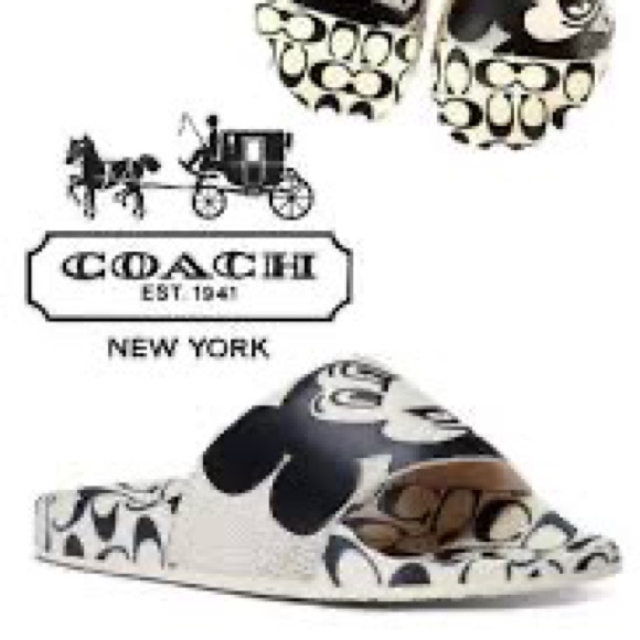 Coach x Mickey Mouse collab worn on 1 vacation Minor imperfections in slide - Picture 2 of 3
